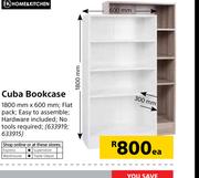 Home & Kitchen Cuba Bookcase-1800mm x 600mm Each