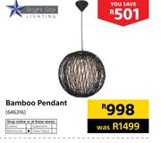 Bright Star Bamboo Pendant 646316