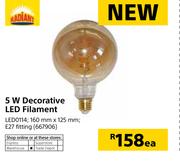 Radiant 5W Decorative LED Filament LED0114