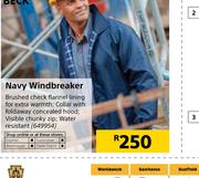 Beck Navy Windbreaker