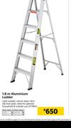 1.8m Aluminium Ladder