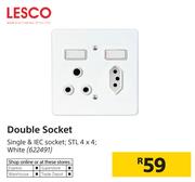 Lesco Double Socket