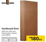 Solid Doors Hardboard Door-2032mm x 813mm Each
