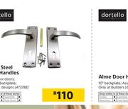 Dortello 15cm Steel Door Handles