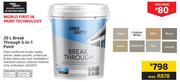 Fired Earth 20Ltr Break Through 5 In 1 Paint