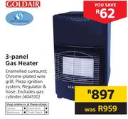 Goldair 3 Panel Gas Heater