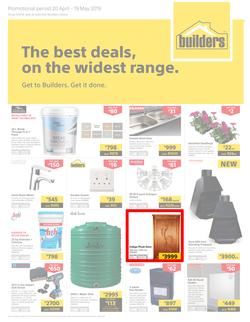 Builders East London : The Best Deals On The Widest Range (20 Apr - 19 May 2019), page 1