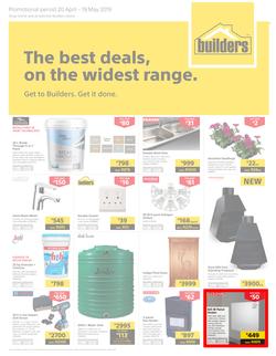 Builders East London : The Best Deals On The Widest Range (20 Apr - 19 May 2019), page 1