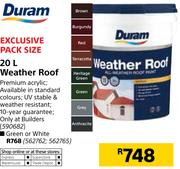 Duram 20Ltr Weather Roof