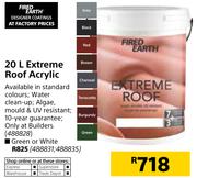 Fired Earth 20Ltr Extreme Roof Acrylic