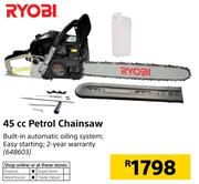 Ryobi 45cc Petrol Chainsaw
