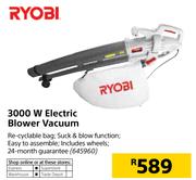 Ryobi 3000W Electric Blower Vacuum