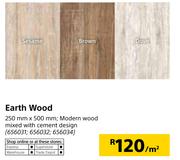 Earth Wood-250mm x 500mm Per Sqm