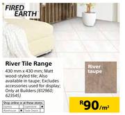 Fired Earth River Tile Range-430mm x 430mm Per Sqm