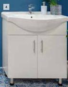750mm White Vanity Cabinet Combo