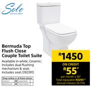 Solo Bermuda Top Flush Close Couple Toilet Suite