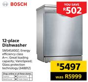 Bosch 12 Place Dishwasher SMS45JI00Z