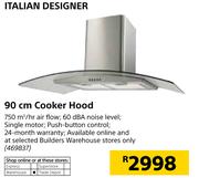 Italian Designer 90cm Cooker Hood