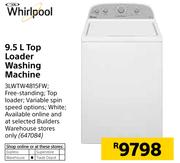 Whirlpool 9.5Ltr Top Loader Washing Machine 3LWTW4815FW