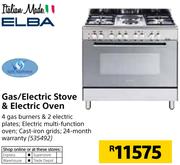 Italian Made Elba Gas/Electric Stove & Electric Oven