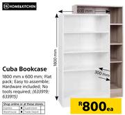 Home & Kitchen Cuba Bookcase 1800mm x 600mm-Each