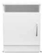 Home & Kicthen White Pedestal 450mm x 450mm x 650mm