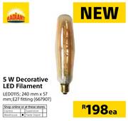 Radiant 5W Decorative LED Filament LED0115-Each