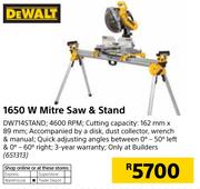 Dewalt 1650W Mitre Saw & Stand DW714STAND