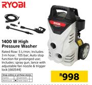 Ryobi 1400W High Pressure Washer
