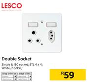 Lesco Double Socket