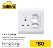Builders 4 x 4 Socket