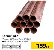 Copper Tube Class 0-15mm x 5500mm-Each