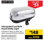 Light Worx Intergrated LED Bulk Head Utility Light