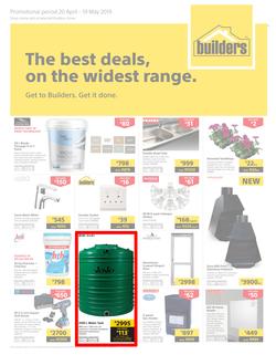 Builders Western Cape : The Best Deals On The Widest Range (20 Apr - 19 May 2019), page 1