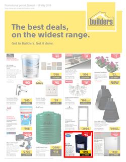 Builders Western Cape : The Best Deals On The Widest Range (20 Apr - 19 May 2019), page 1