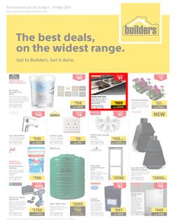 Builders Western Cape : The Best Deals On The Widest Range (20 Apr - 19 May 2019), page 1