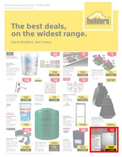 Builders Western Cape : The Best Deals On The Widest Range (20 Apr - 19 May 2019), page 1