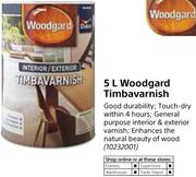 Dulux Woodgard 5Ltr Timbavarnish