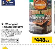 Dulux 5Ltr Woodgard Timbapreservative-Each