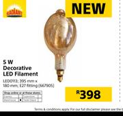 Radiant 5W Decorative LED Filament LED0113-Each