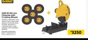 Dewalt 2300W 355mm Chopsaw With 5 Cutting Wheels DZ87ZOV