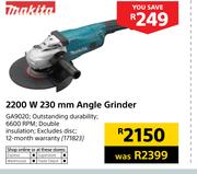 Makita 2200W 230mm Angle Grinder GA9020