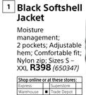 Beck Black Softshell Jacket