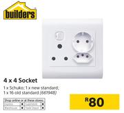 Builders 4 x 4 Socket