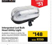 Light Worx Intergrated LED Bulk Head Utility Light
