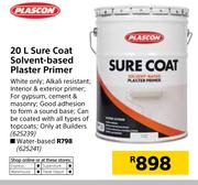 Plascon Sure Coat Solvent Based Plaster Primer-20Ltr