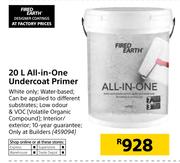 Fired Earth All In One Undercoat Primer-20Ltr