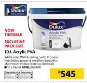 Dulux Acrylic PVA (White)-10Ltr