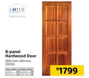 Lotus 8 Panel Hardwood Door 2032mm x 813mm