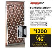 Xpanda DIY Slamlock Saftidor 2000mm (h) x 840mm (w)